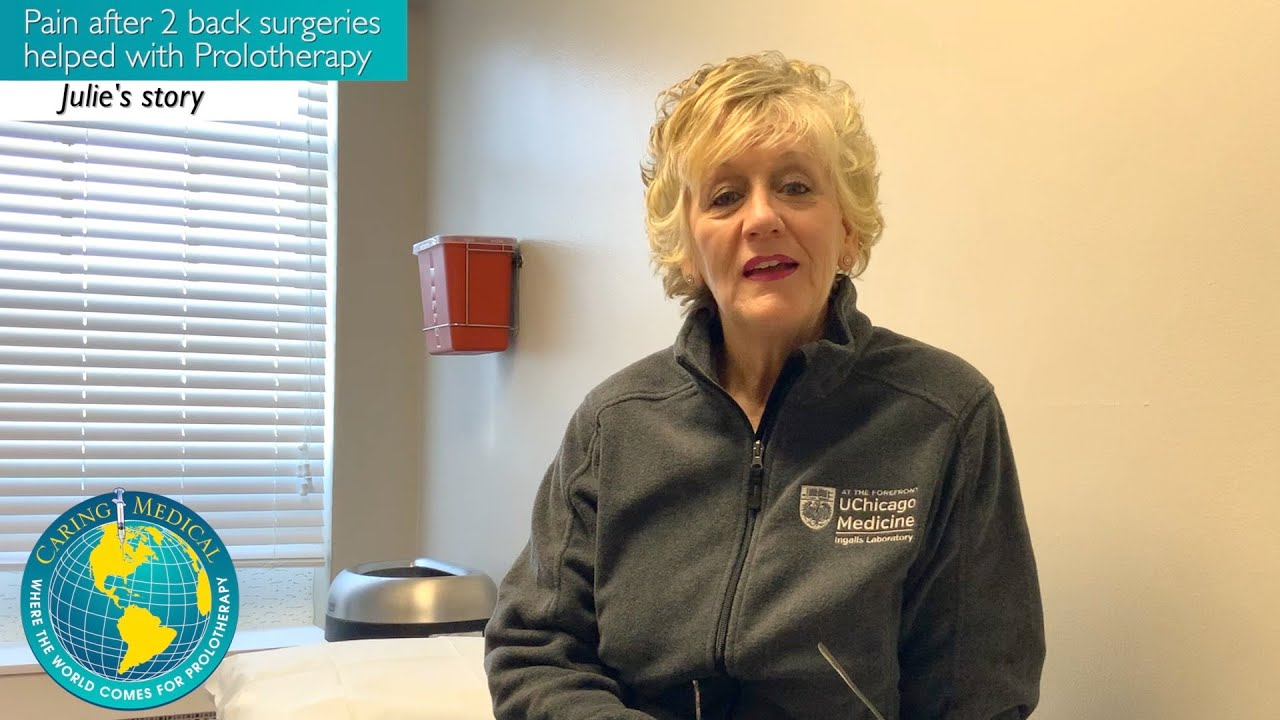 Help for postback surgery pain Julie's PRP Prolotherapy story YouTube
