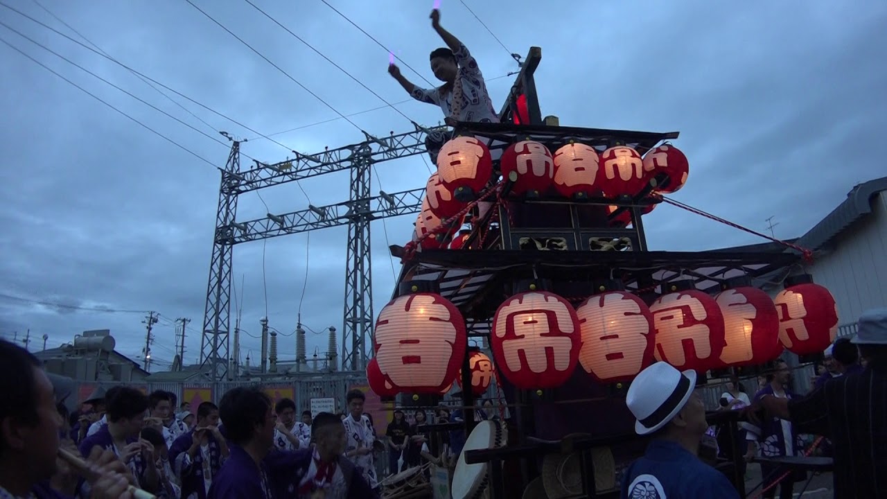 太鼓台競演へ向けて 太鼓台22台出発 蔵のまち喜多方夏まつり2017 8月15