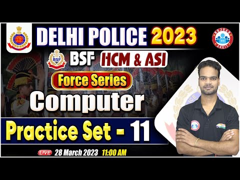 Delhi Police Constable Computer, BSF HCM 2022, DP Constable Computer Classes By Shivam Sir