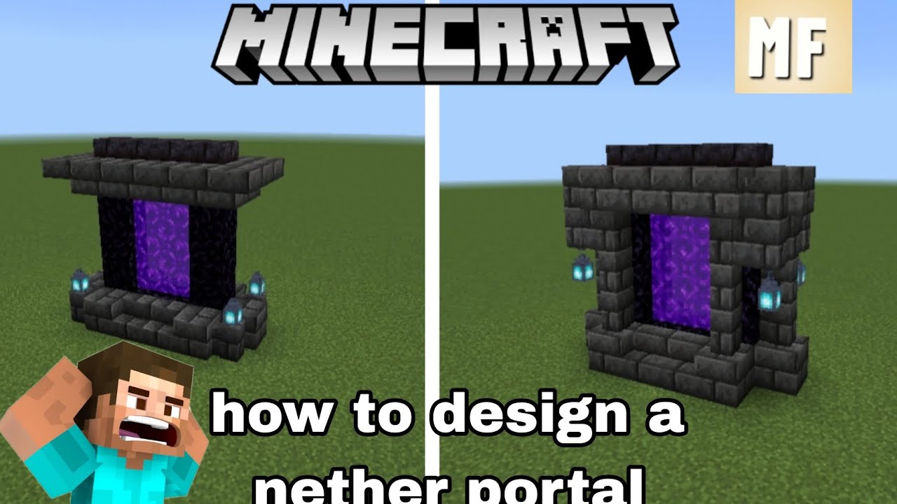 How to design our nether portal                    |MINEFLICKS| 