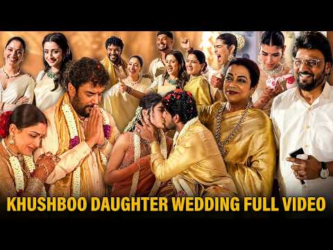 Kushboo Daughter Wedding Full Video ❤️ Bhagyaraj Last Moments With Wife Poornima | Trisha | Radikaa