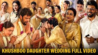 Kushboo Daughter Wedding Full Video ❤️ Bhagyaraj Last Moments With Wife Poornima | Trisha | Radikaa