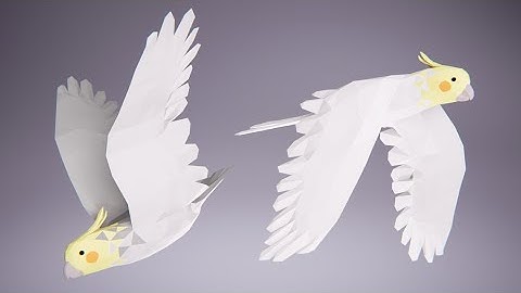 Low Poly Bird: Cockatiel (Stylized Character for Unreal Engine & Unity)