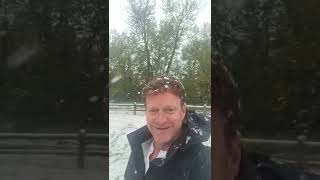 May 9th and it's snowing. #rvlife #floridaman #shorts