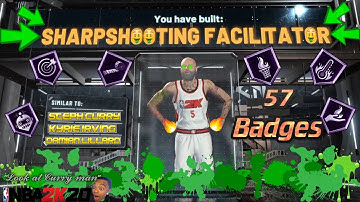 Steph Curry Build Guide! BEST SHARP SHOOTING BUILD in NBA 2k20! Sharpshooting Facilitator! 2020!