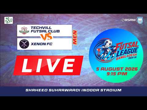 LIVE || Techvill Futsal Club vs Xenon FC || Men's match || FLB 2025-26 — football video