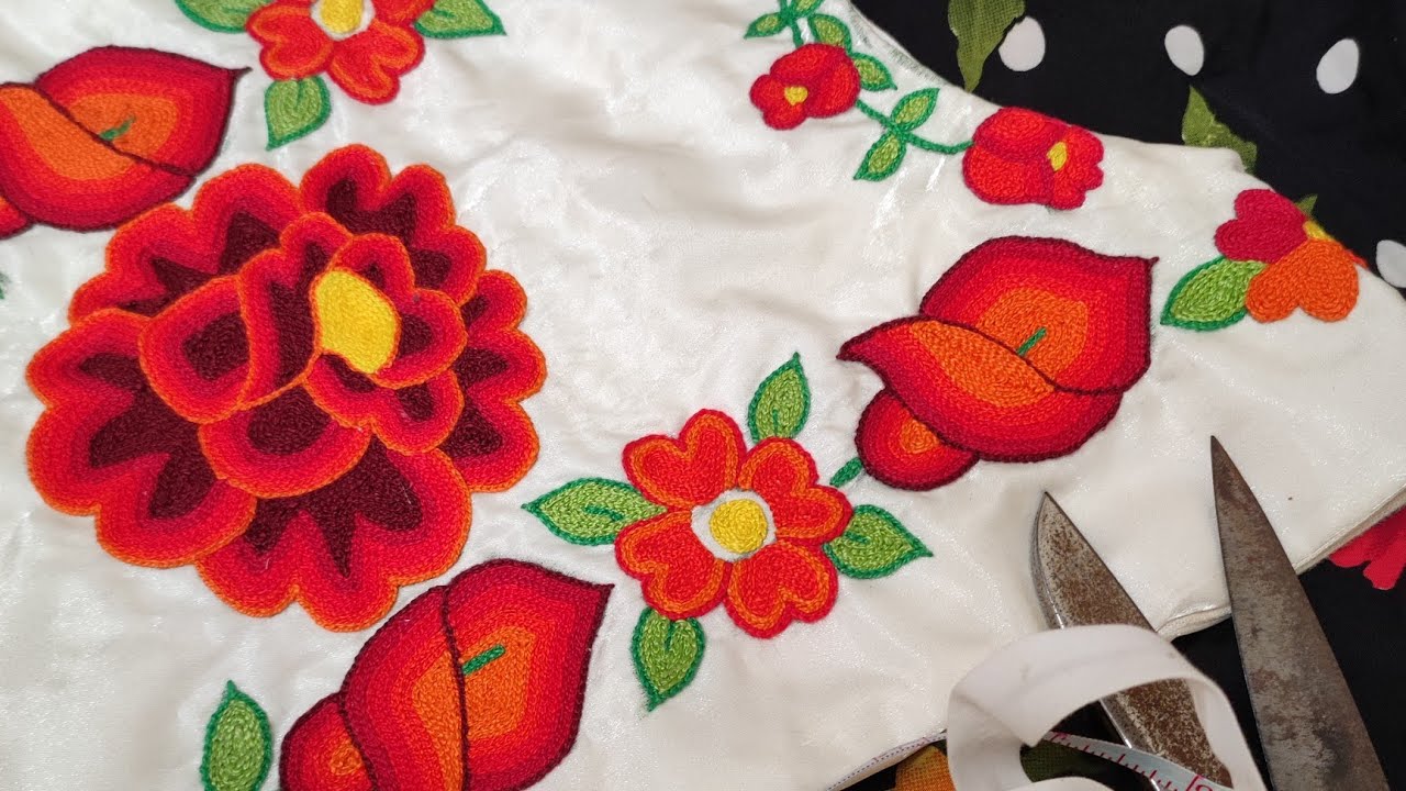 Como cerrar un huipil istmeño