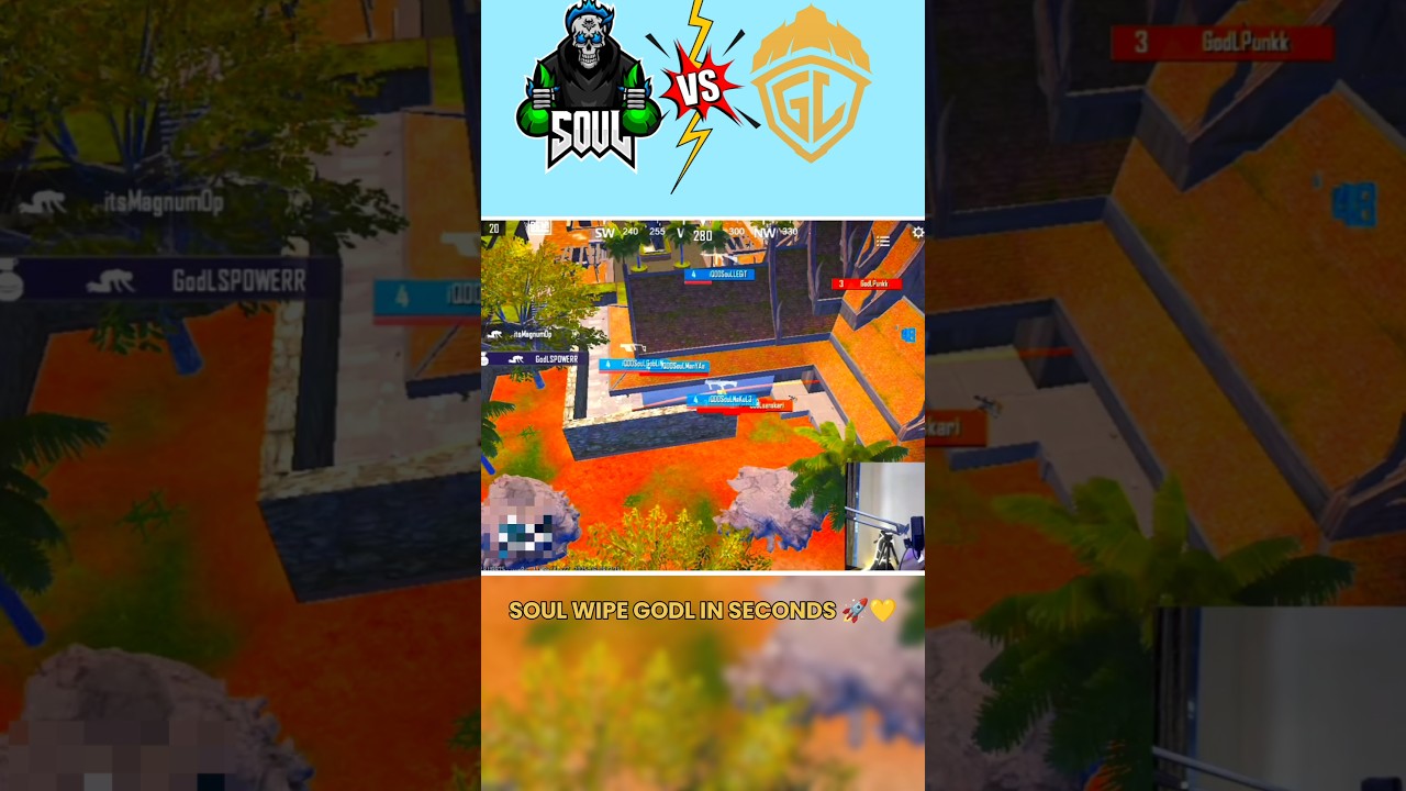 TEAM SOUL VS GODL 🚀💛|TEAM SOUL WIPE GODL IN SECONDS😱
