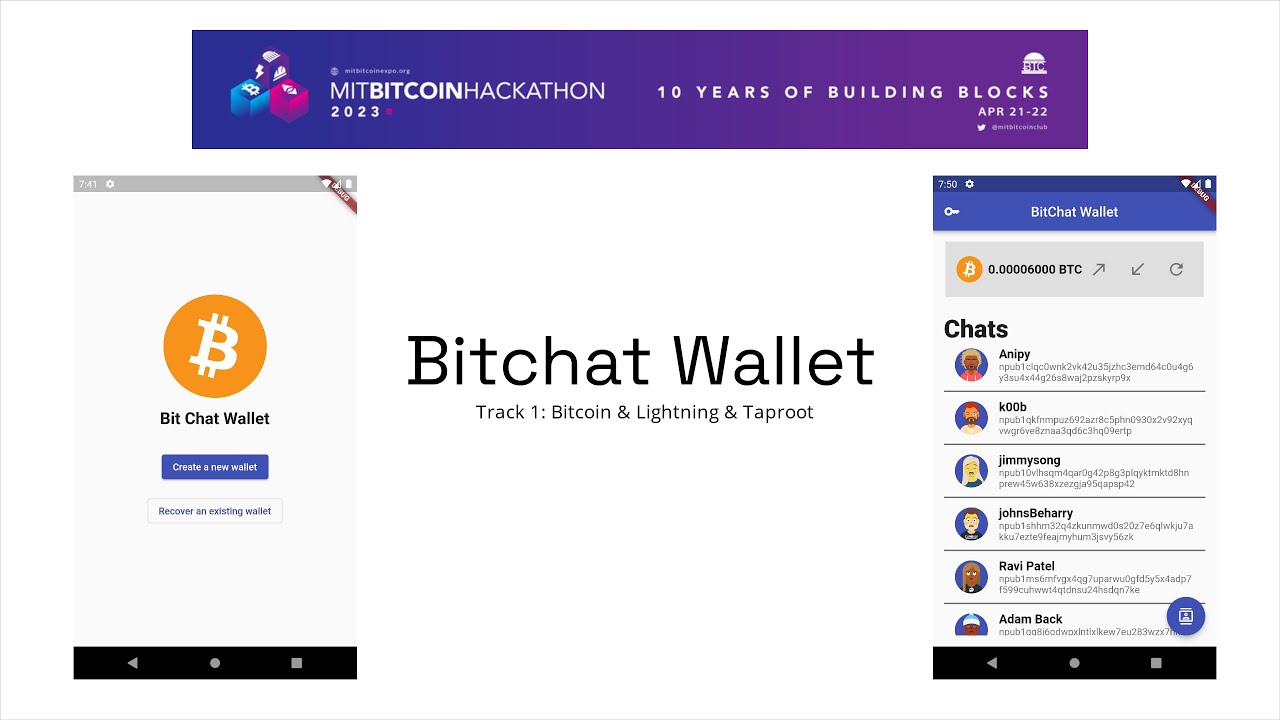 Bitchat Wallet | MIT Bitcoin Hackathon 2023 - YouTube