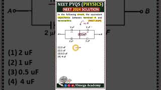 Solve NEET 2024 Capacitance Question in 5 Sec! 😱⚡ #shorts