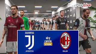 Pes 2020 - juventus vs milan full match & amazing goals gameplay pc