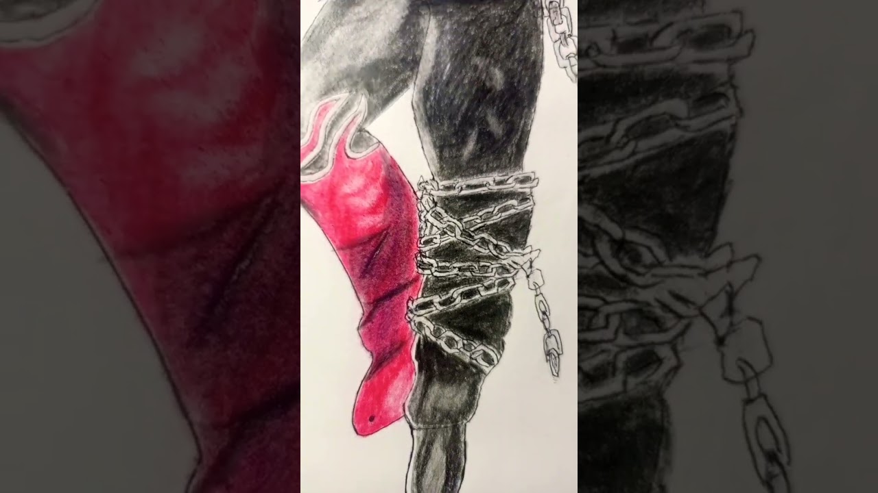 drawing Jin Kazama from tekken 