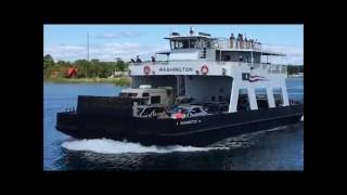 28 minute car ferry from northport to washington island.