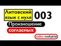 Литовский язык с нуля. 003. Произношение согласных