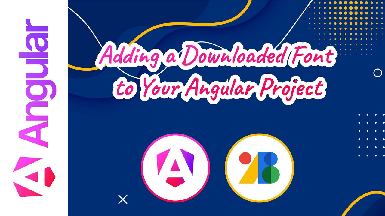 Adding a Downloaded Font to Your Angular Project - YouTube