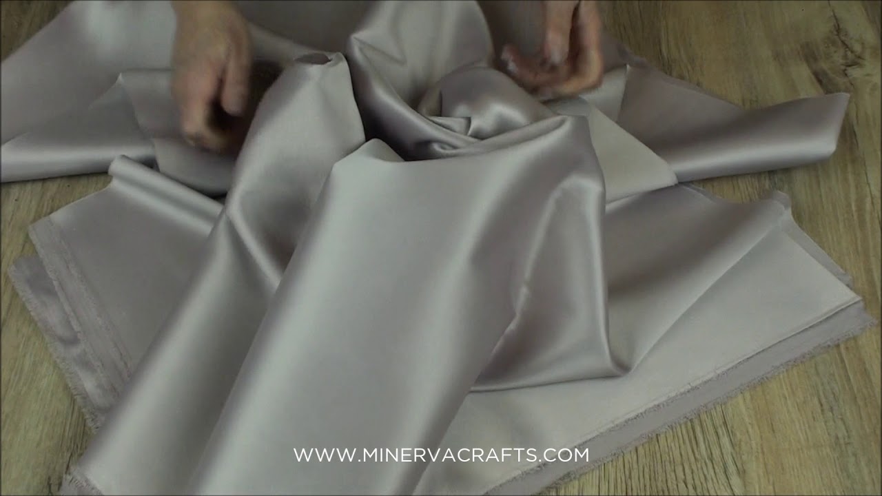 Lady McElroy Double Faced Duchess Satin Fabric Mauve