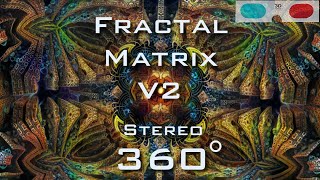 Fractal Matrix V2 360° stereoscopic - Mandelbulb 3D fractal VR 4K