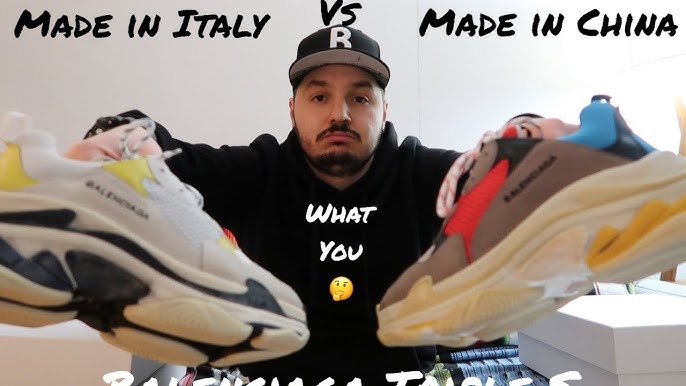 Balenciaga Triple S ITALY vs CHINA. What's the difference between the two?! Full and unboxing - YouTube