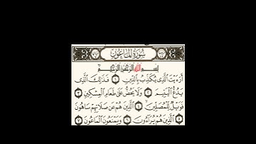 سورة الماعون - الشيخ علي الحذيفي