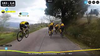 Virtual route Training with ROUVY team Tuscany