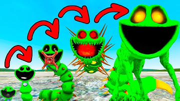 EVOLUTION OF NEW WORMZILLA MONSTER SMILING CRITTERS POPPY PLAYTIME CHAPTER 3 In Garry
