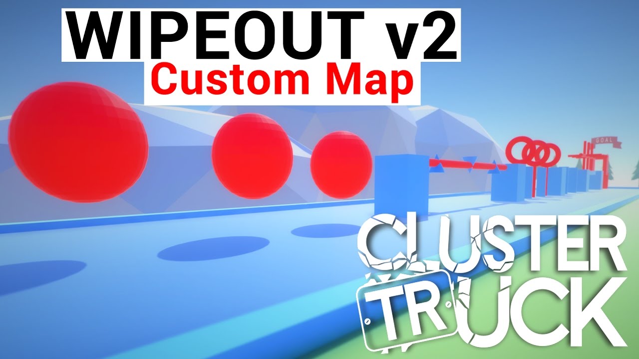 ClusterTruck Best Custom Level | WipeOut v2, Truck Cannons, Secret Forest, Dunes  | Weekly Custom