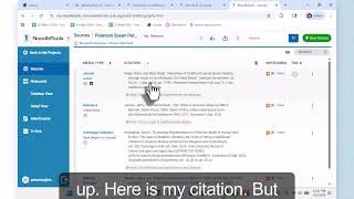 Exporting a citation from ProQuest Central