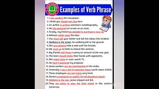 Examples of verb phrase