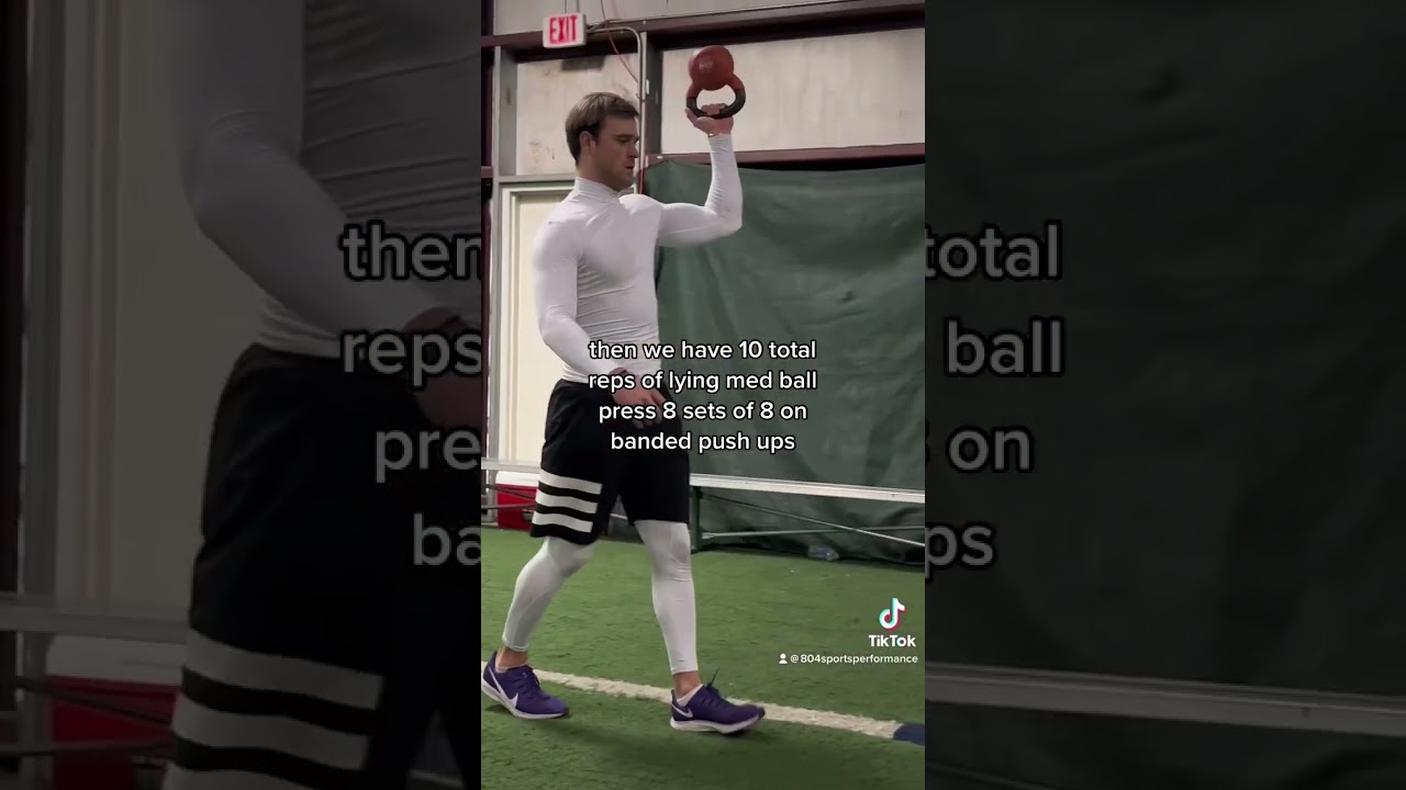 Pro baseball player workout