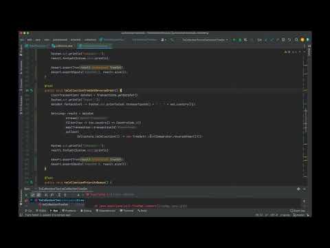 Collecting data using toCollection. Collect data into any Collection implementation.