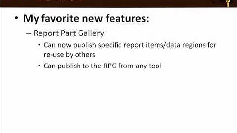 New Features in SQL Server 2008 R2 Reporting Services