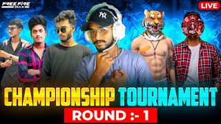 FREEFIRE LIVE IN TELUGU🥶 1VS1 CHAMPIONSHIP🏆 TOURNAMENT DAY :-3 #freefireelive