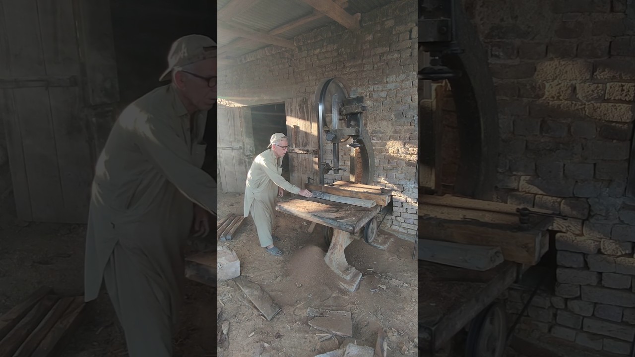 The challenge of sawing old giant and hardest wood 