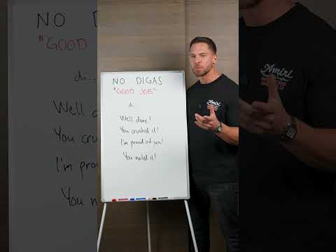 NO digas "GOOD JOB" en inglés