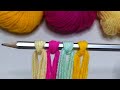 Amazing 3 Beautiful Woolen Yarn Flower making ideas with Pencil | Easy Sewing Hack