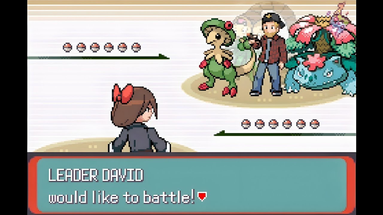 Pokemon Black Pearl Emerald - Gym Leader David
