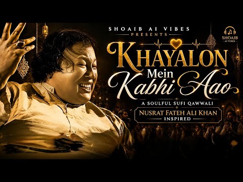 Khayalon Mein Kabhi Aao | Sufi Qawwali | Nusrat Fateh Ali Khan Inspired | Shoaib Ai Vibes