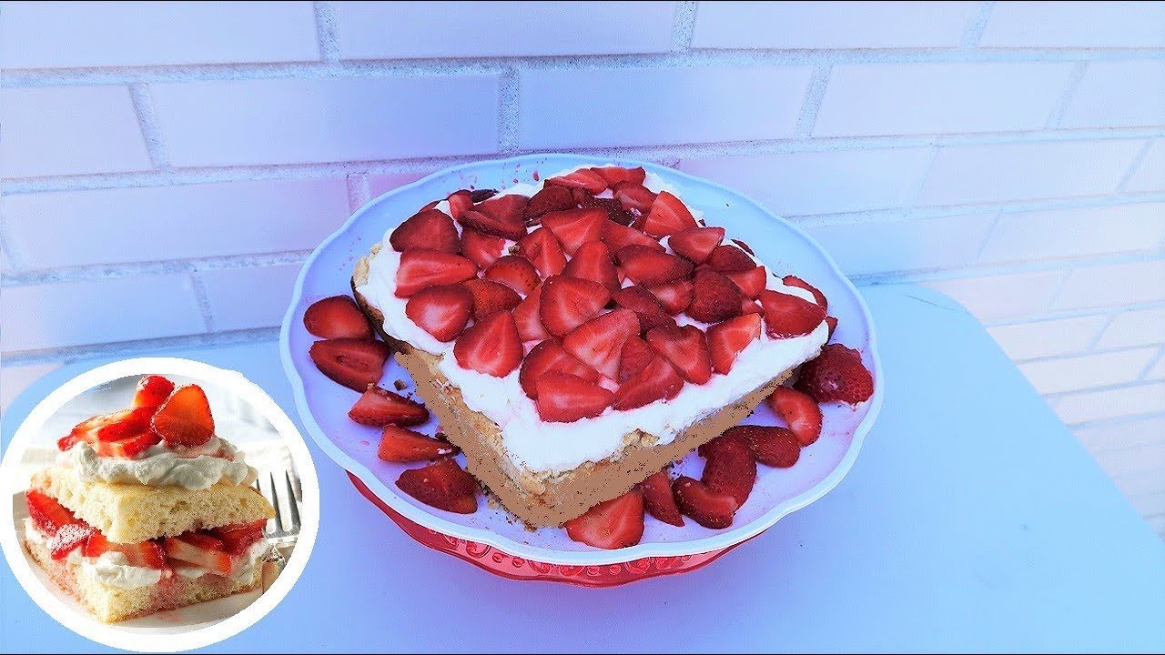 How To Make Strawberry Shortcake EASY!!! Frenchies Bakery YouTube