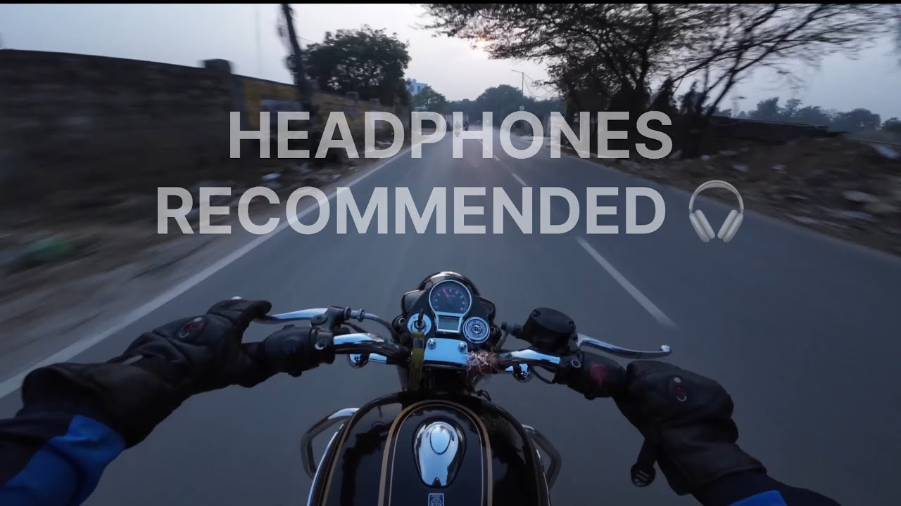 BULLET 350 | PURE EXHAUST SOUND | ASMR | ROYAL ENFIELD | BATTALION BLACK 350 | POV | 