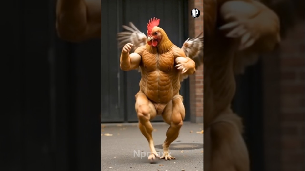 chicken rooster funny dance  