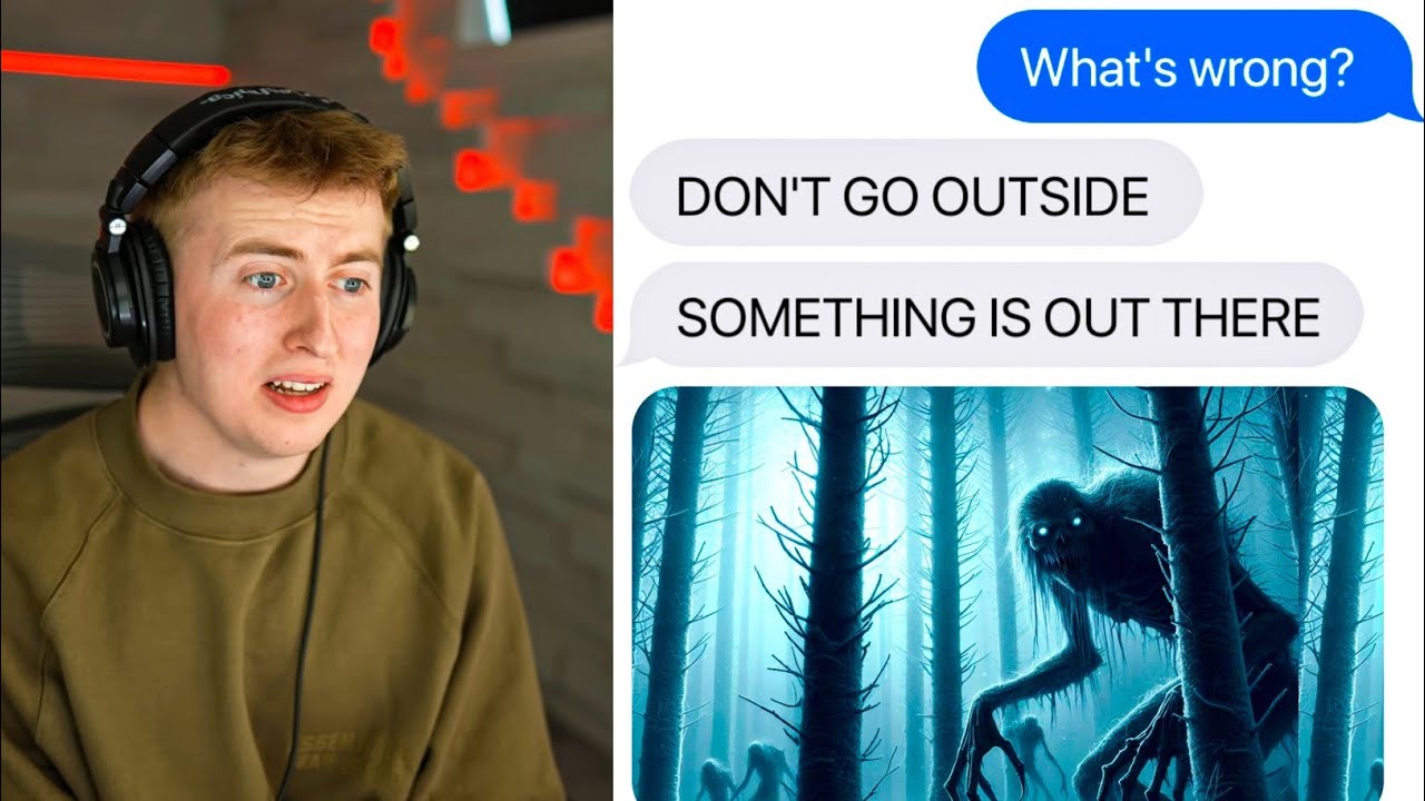 LUKE DAVIDSON REACTING TO MY SCARY TEXT STORIES