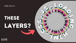 Layered Circular Text Animation using HTML CSS and JS