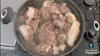 Fried Meat In Sheep Fat