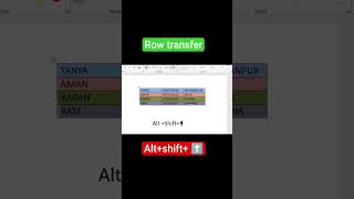 how to replace row #excel tips and tricks #word shortcuts tricks