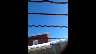 Visible String Oscillations From Inside An Acoustic B