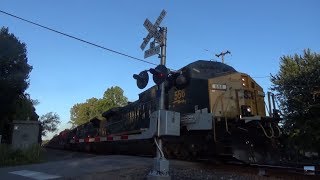 Westbound CSX High-Priority Intermodal Passes Holliday Rd. At Sunset- E. Springfield, PA