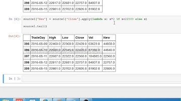 Using Apply Lambda With Condition - Python for Finance