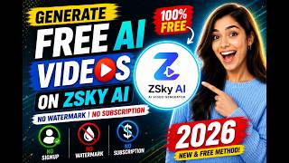 Generate FREE AI Videos on ZSky AI Without Watermark or Subscription (2026)