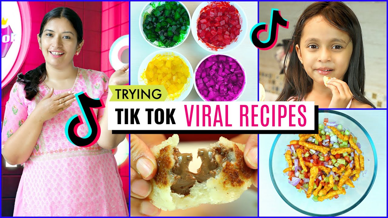 Trying TiKToK Viral Food Recipes | CookWithNisha | Cook With Nisha