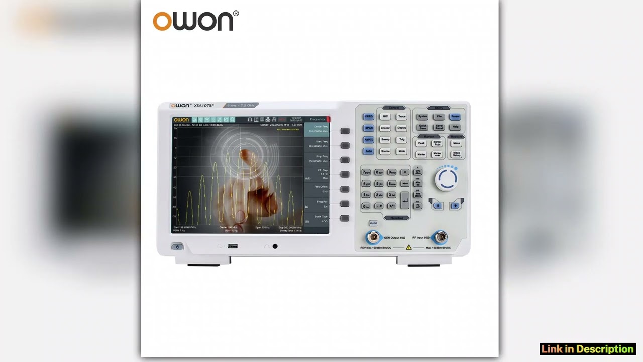 OWON XSA1015PTG XSA1032PTG Spectrum Analyzer 9KHz32GHz 1Hz Resolution Multitouch Screen EMC USB LAN